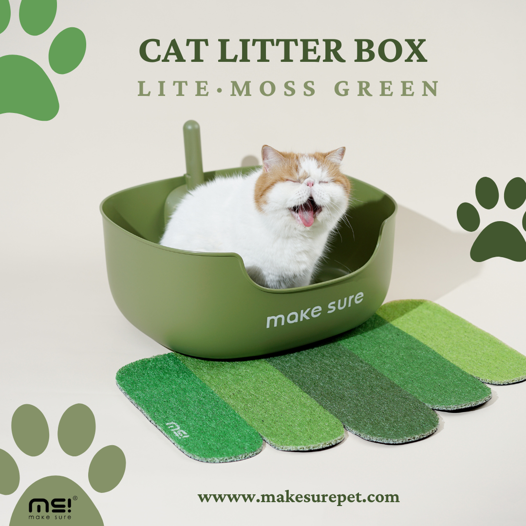 thumbnail image 2 of Amicura M Size Open Cat Litter Box - Spacious Blue Litter Pan With Scoop & High Sides, Durable PP Plastic 2 of 13