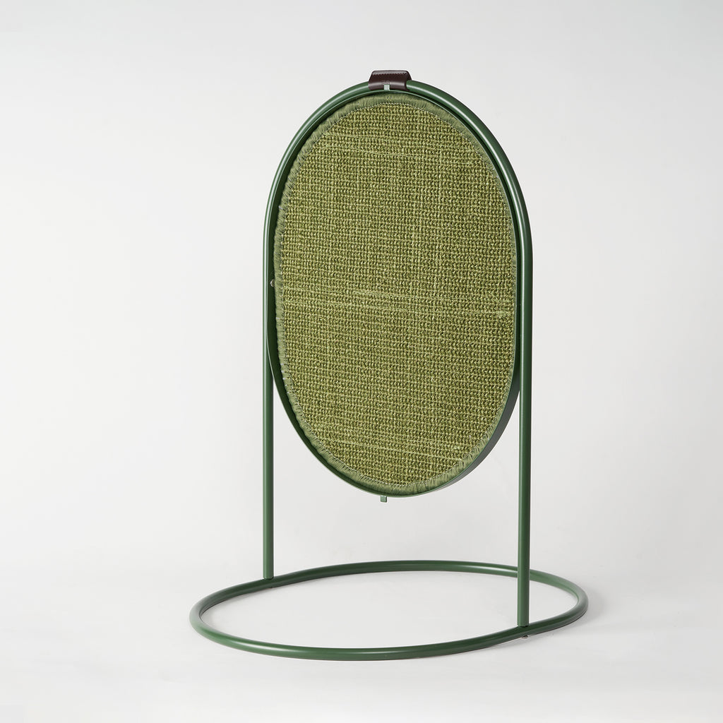 soda 3in1 scratcher-trendy furniture green / 44.8*36.8*54.5 cm / sisal fabric+leather+metal