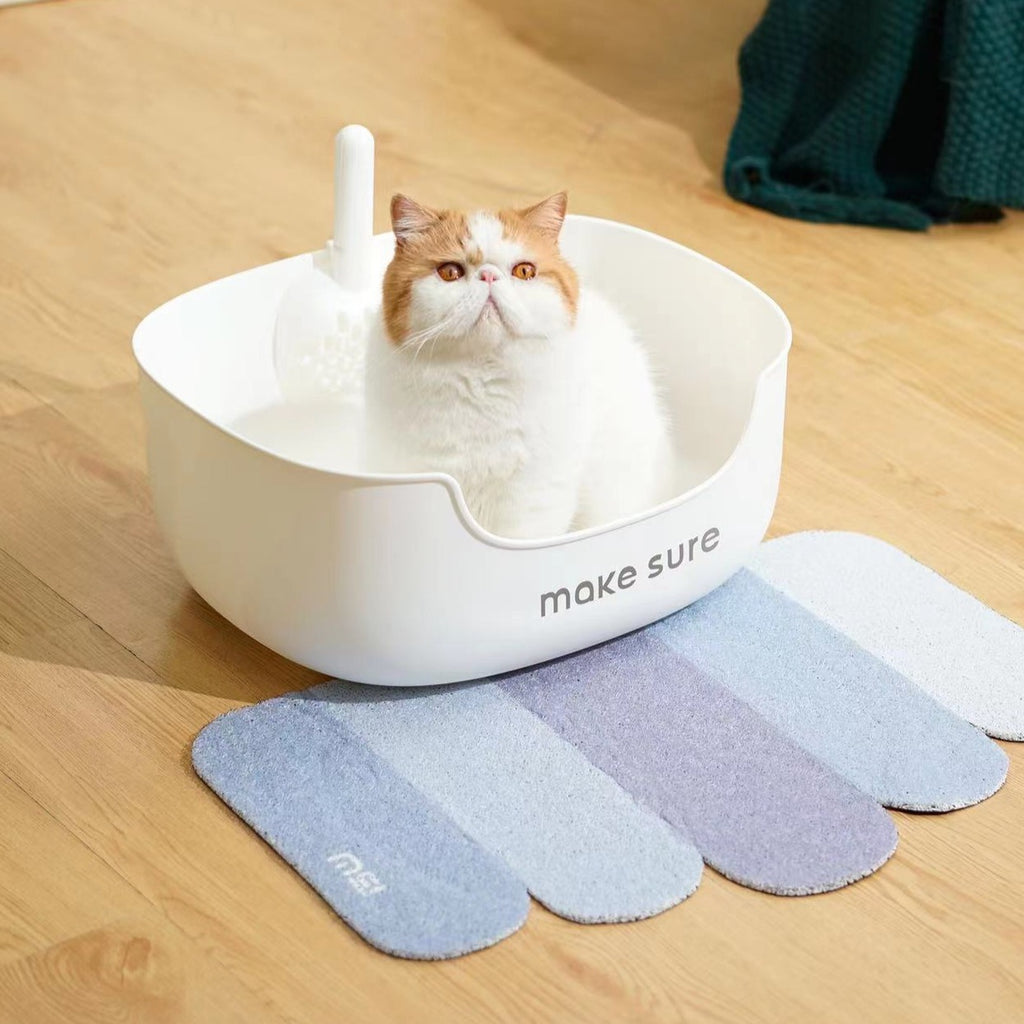 makesure®  Large Cat Litter Box LITE-wHITE