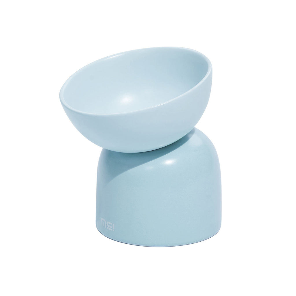 super cat bowl set – bigger, higher, healthier blue / 20*20*14 cm / ceramic
